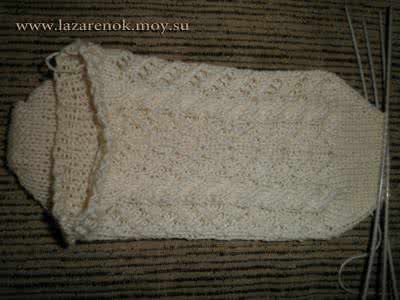 棒针毛线袜子编织教程 棒针教程----“镂空袜子”