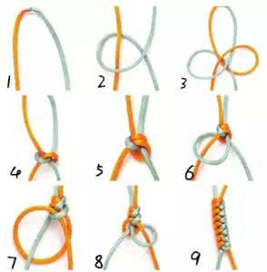 一根绳子蛇结编法图解 编绳和打结——玉米结和蛇结教程