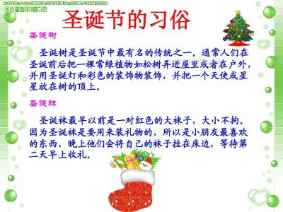 圣诞节的由来和习俗 圣诞节的由来和习俗小常识