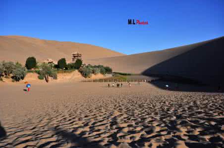 鸣沙山月牙泉 鸣沙山、月牙泉光影（高清大图）