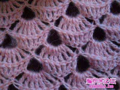 钩针扇子花边图解 仙气十足的扇子花钩针中长款背心（图解）