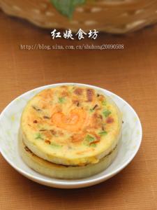 爱心早餐 营养与口味兼得的爱心早餐—鸡蛋牛奶蔬菜饼