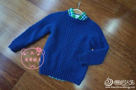 明月棒针男孩毛衣 【棒针】学院风男孩羊绒衣