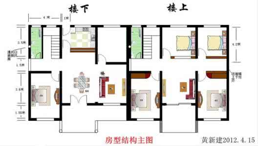 农村建房成本预算2017 农村建房成本预算2016 真正适合农村人的自建房13X11.8米，3D展示 预算