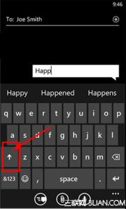 键盘只能打大写字母 WP 8.1键盘输入大写字母的操作方法