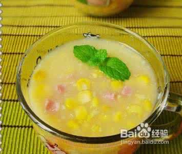 孤独的美食家 美食家薄灰与您分享正宗【食尚擂台 西餐赛区】——玉米火腿青豆浓汤做法