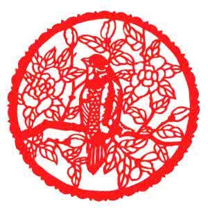 喜上眉梢剪纸 窗花剪纸图案大全之喜上眉梢喜鹊梅花精美剪纸创作