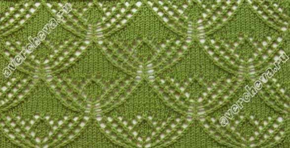 简单棒针镂空花样图解 棒针花样----好看的竖条镂空针图解