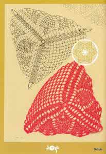 钩针三角形花片图解 【转载】收藏三角形钩针图解