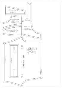 背带裤纸样 免费纸样----拼接牛仔背带裤90-95码