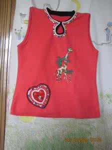 环卫穿萌属性背心 小小背心