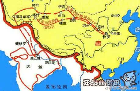 玄奘西行路线图 玄奘西行的目的 玄奘西行路线图 玄奘西行意义