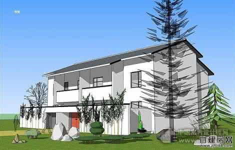 新农村别墅外观效果图 新农村住宅设计效果图——乡村别墅设计效果图(3)