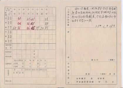 小学生学校评语大全 小学生成绩单评语