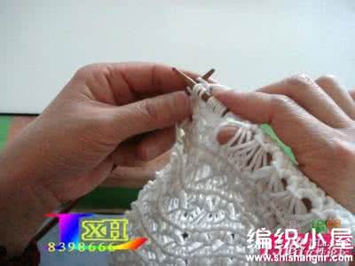 鱼尾婚纱制作过程 针织鱼尾花的编织过程