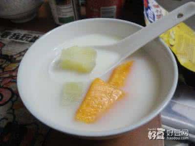 牛奶番薯糖水 冰糖番薯糖水--加奶