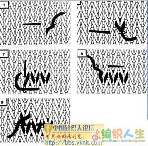 毛衣上绣花的基础针法 【转载】毛衣上绣花针法及实例