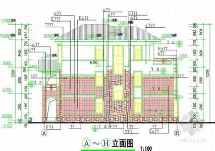 三层别墅cad平面图 三层别墅cad建筑图纸带效果图