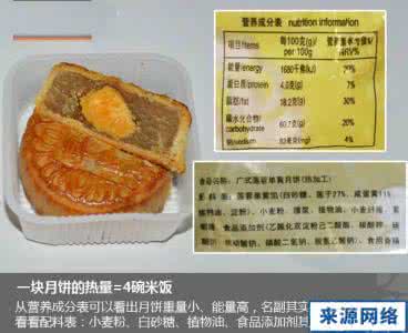 月饼热量 月饼热量大比拼