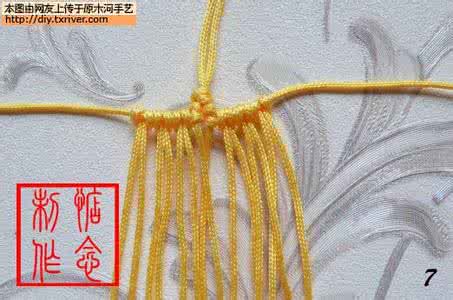 心形手机链编法 心形手机链