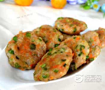 小肉饼的做法 五彩小肉饼的做法