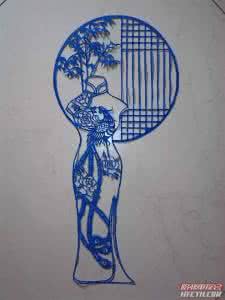 青花瓷旗袍 青花瓷旗袍 编织高手手工分享----迷恋旗袍“青花”编织记录