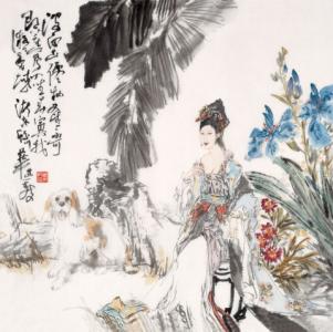 中国画作品欣赏 图文 中国画作品欣赏 图文 中国画梳妆图欣赏