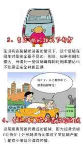 倒车 四大 视线 盲区 【不要惹祸上身】倒车时一定要注意四大盲区！