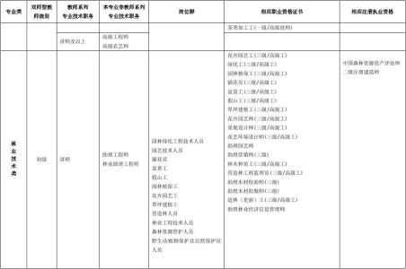 中国干部级别一览表 中国干部级别一览表 制造大类专业相应级别双师型教师对应的岗位资格证书一览表