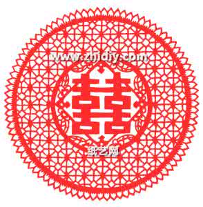 喜字窗花剪纸步骤图 传统喜字窗花剪纸图案与剪纸教程大全