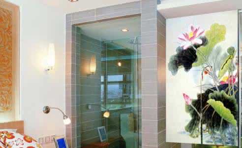 卫生间门帘 三款卫生间门帘轻松化解门对门大忌