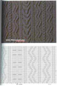 浮雕图案棒针编织 棒针模式----浮雕花编织花样