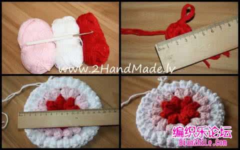 拼花毯子钩针毛线编织 钩针垫子和毯子的钩织过程