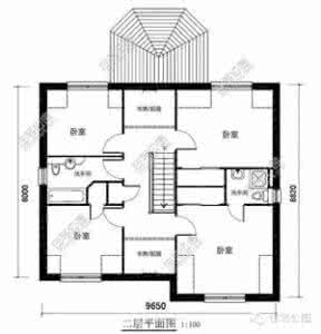 新农村自建房带车库 新农村2层自建房 面宽17米 带双车库阳光房 含平面图纸