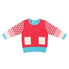 手工钩织30款套头衫 七星织月手工分享----西洋红色插肩套衫编织记录