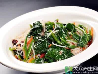 菠菜粉丝凉拌 凉拌菠菜粉丝 清爽的凉拌菠菜粉丝味道棒