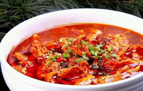 水煮肉片的做法 上菜~~水煮肉片！！！！
