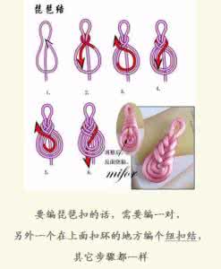 中式纽扣的编结法 琵琶扣的编结步骤