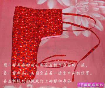 婴儿连脚棉裤剪裁大全 布艺教程 宝宝棉裤剪裁方法/教程