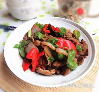 辣椒炒猪肝 辣椒炒猪肝 一道补血养生菜
