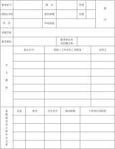 公务员政审表模板 公务员政审表 考试录用公务员政审表(模板)