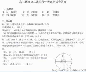 合肥八中名次对应大学 合肥八中2011—2012高三第四次月考地理试题