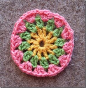 花朵毯子钩法视频教程 钩花毯教程（48）