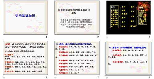 高中语文基础语法知识复习
