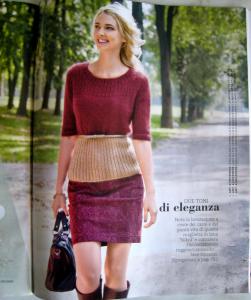 毛线球 【转载】2016年毛线球春季刊-选款-双色齐肩短袖-可用双色真丝织