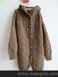 棒针毛衣外套编织款式 棒针毛衣外套 棒针毛衣编织款式之翻领外套教程