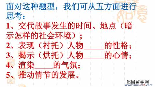 语文| 分析小说中的环境描写及作用