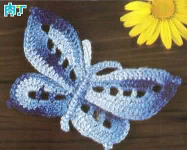 男式羊绒编织图样图解 精美的蝴蝶编织图样和图解