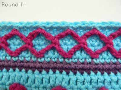 钩针菱形块图案及图解 钩针编织----菱形装饰边图解