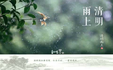 清明雨上 清明雨上 清明雨上